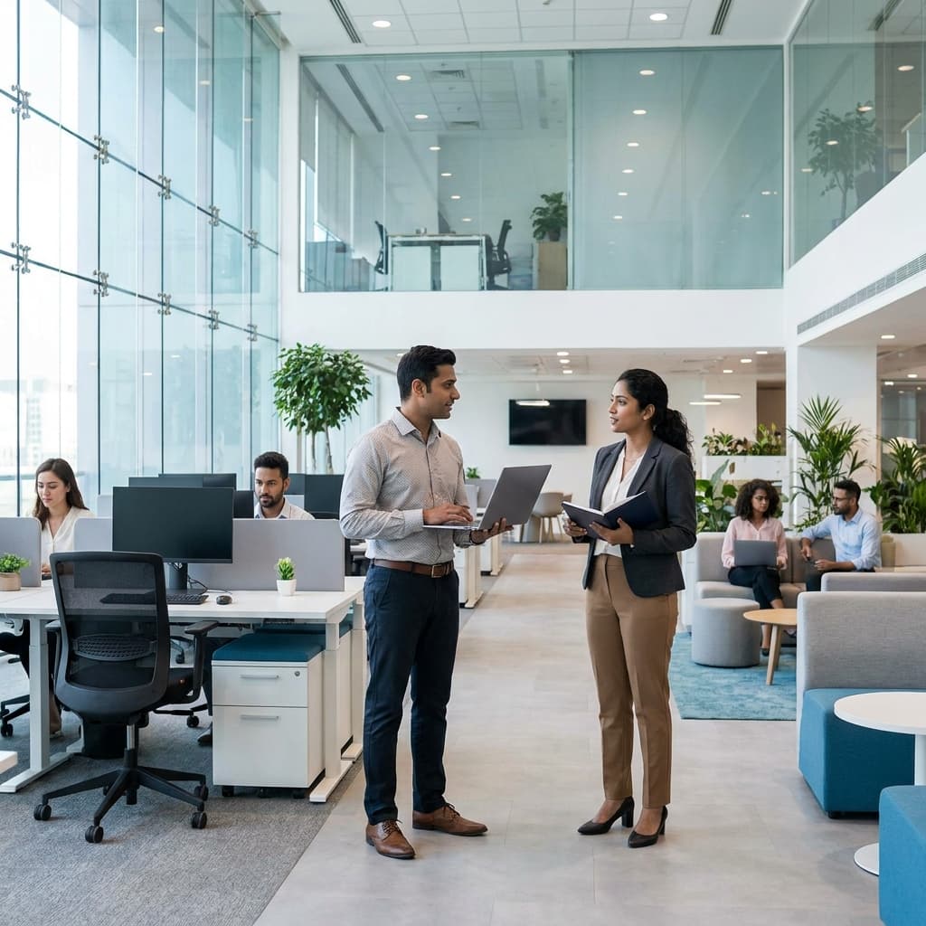 Modern corporate office interior